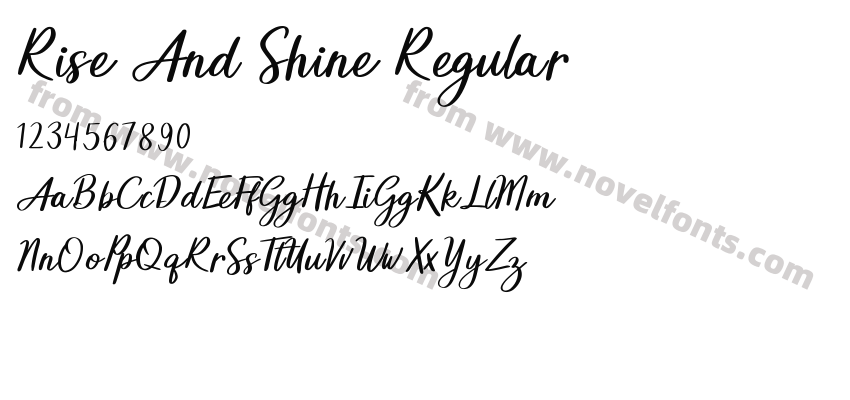 Rise And Shine RegularPreview