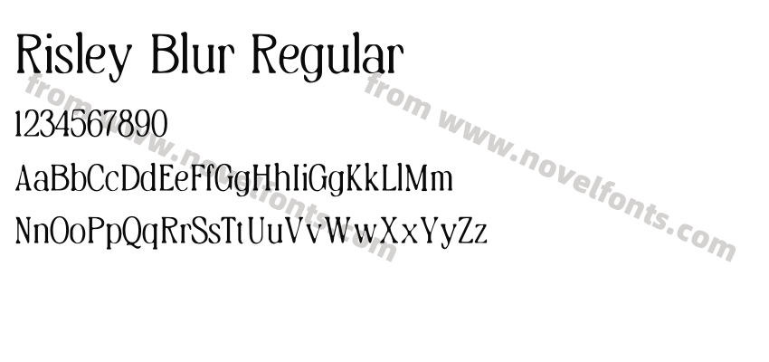 Risley Blur RegularPreview
