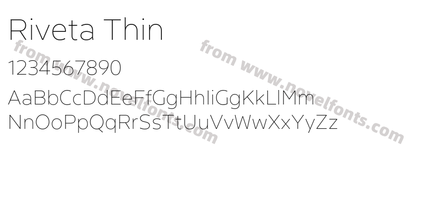 Riveta ThinPreview
