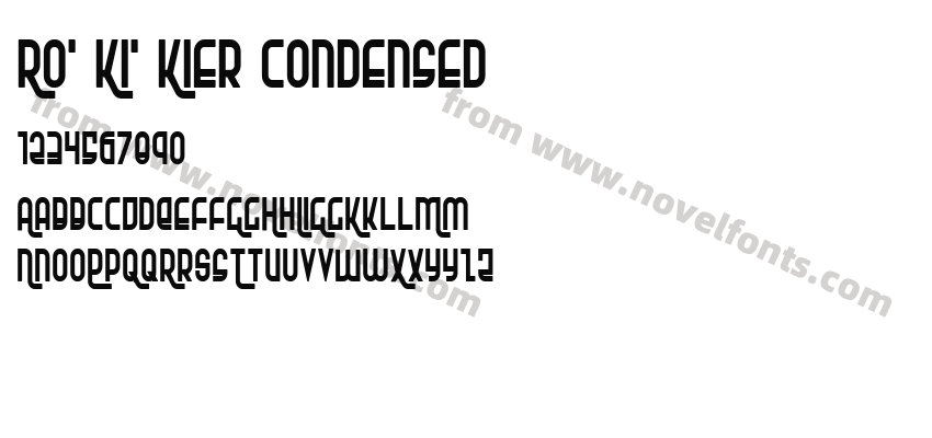 Ro' Ki' Kier CondensedPreview