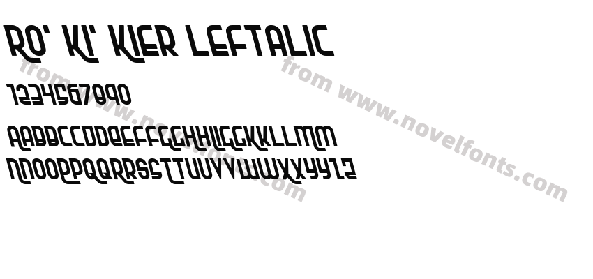 Ro' Ki' Kier LeftalicPreview