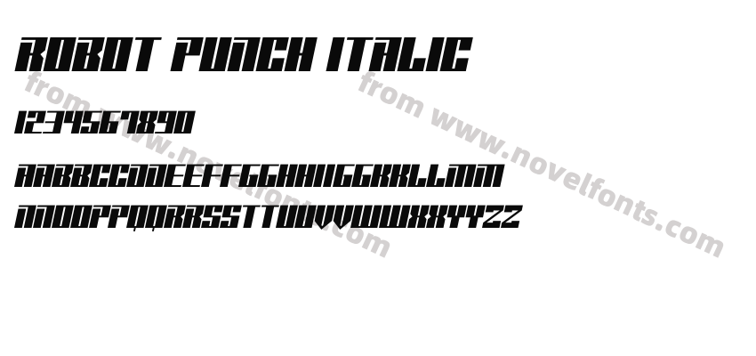 Robot Punch ItalicPreview
