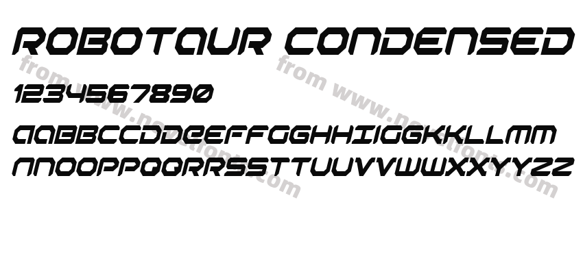 Robotaur Condensed ItalicPreview
