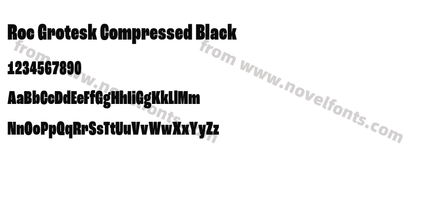 Roc Grotesk Compressed BlackPreview