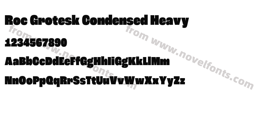 Roc Grotesk Condensed HeavyPreview