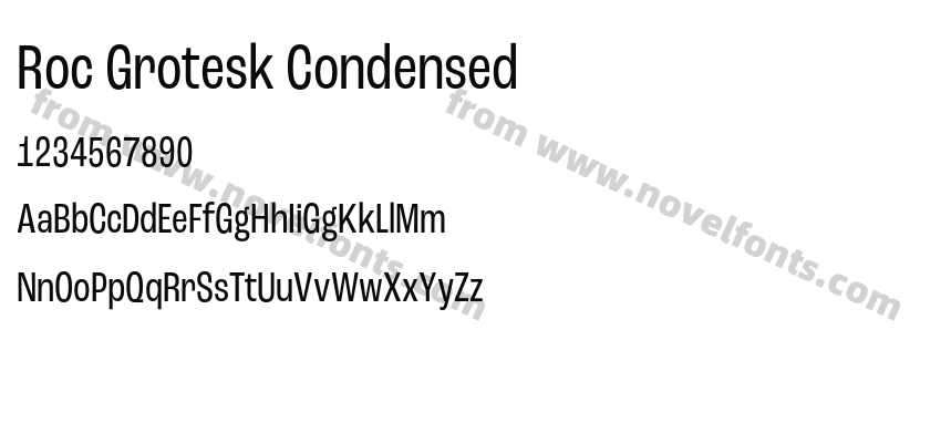 Roc Grotesk CondensedPreview