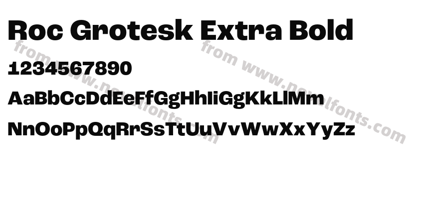 Roc Grotesk Extra BoldPreview