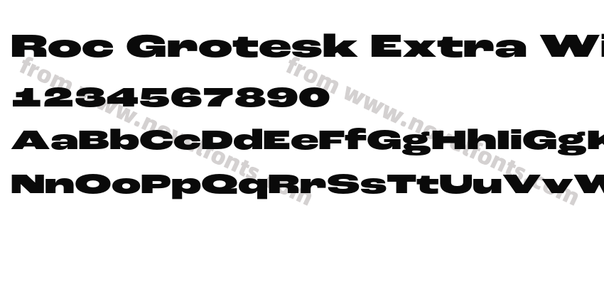 Roc Grotesk Extra Wide BlackPreview