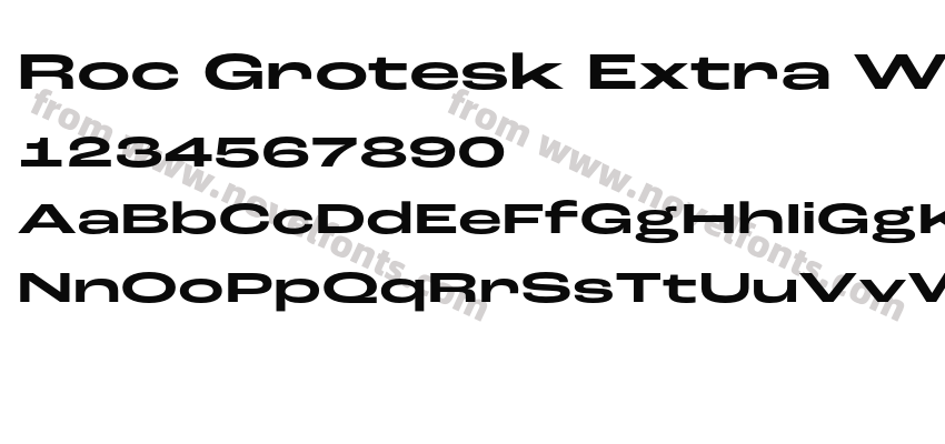 Roc Grotesk Extra Wide BoldPreview