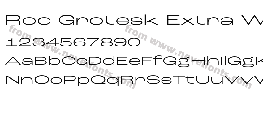 Roc Grotesk Extra Wide LightPreview