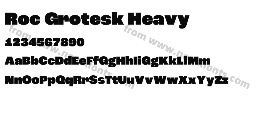Roc Grotesk HeavyPreview
