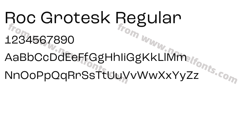 Roc Grotesk RegularPreview