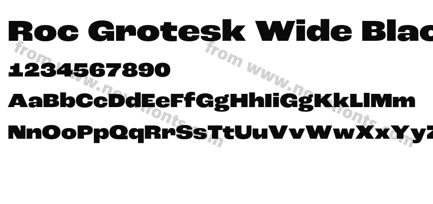 Roc Grotesk Wide BlackPreview