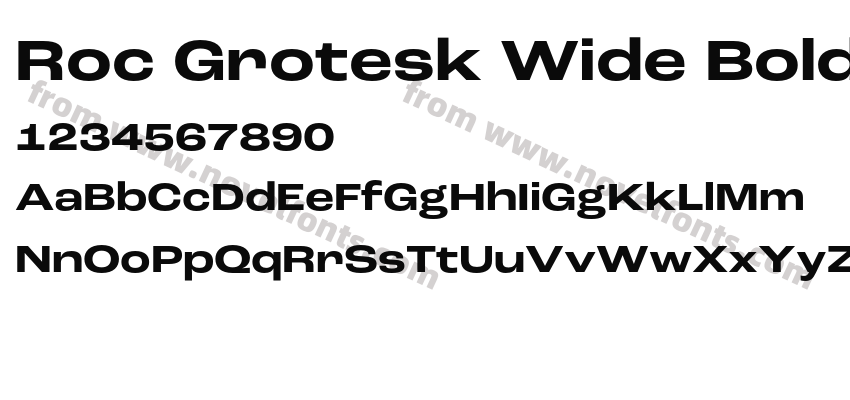 Roc Grotesk Wide BoldPreview