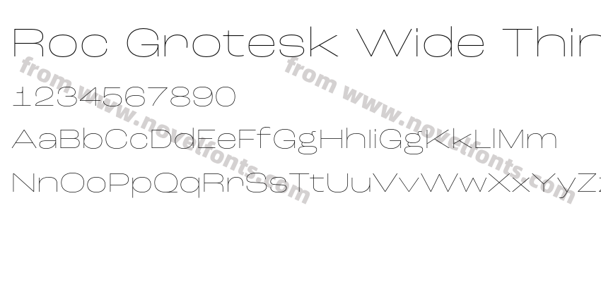 Roc Grotesk Wide ThinPreview