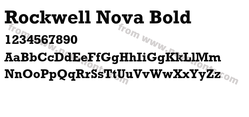 Rockwell Nova BoldPreview