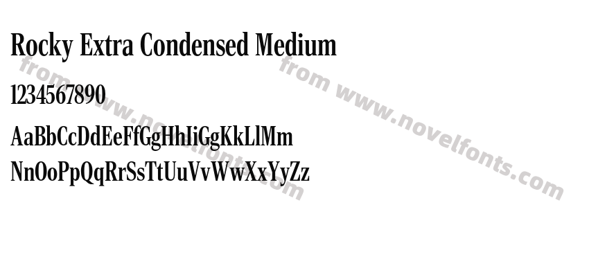 Rocky Extra Condensed MediumPreview