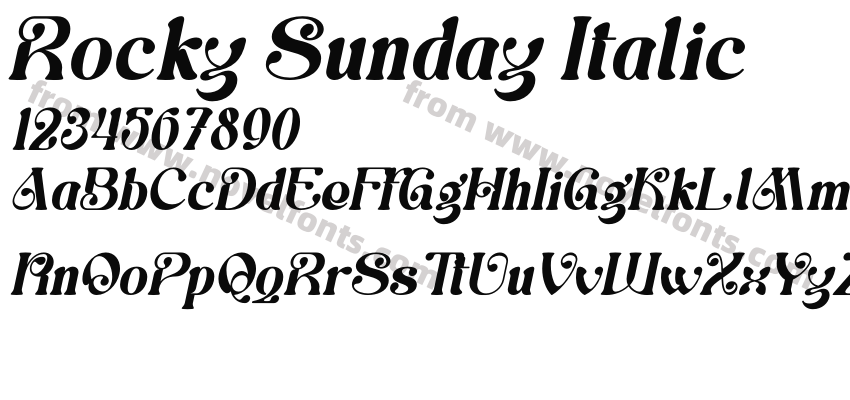 Rocky Sunday ItalicPreview