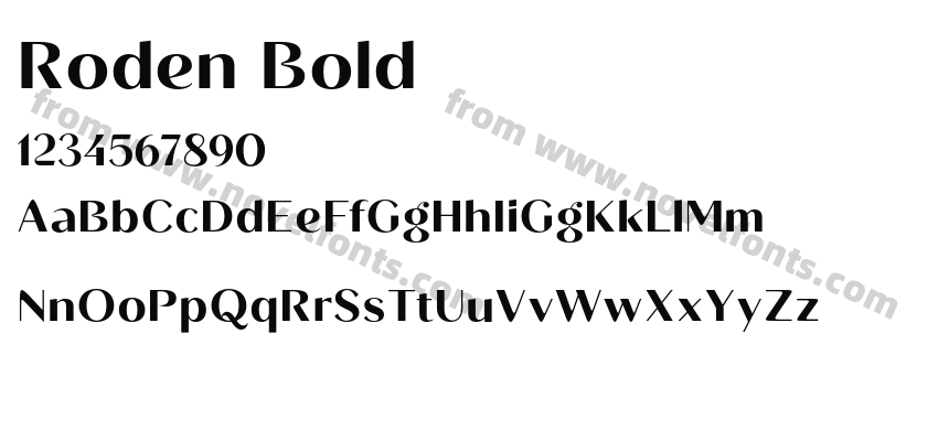 Roden BoldPreview
