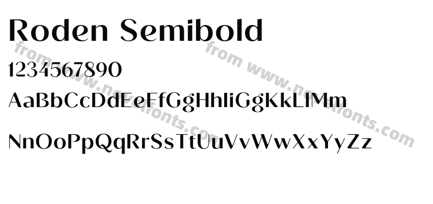 Roden SemiboldPreview
