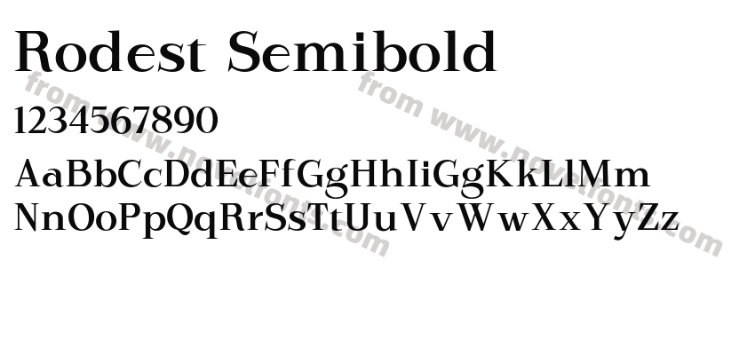 Rodest SemiboldPreview
