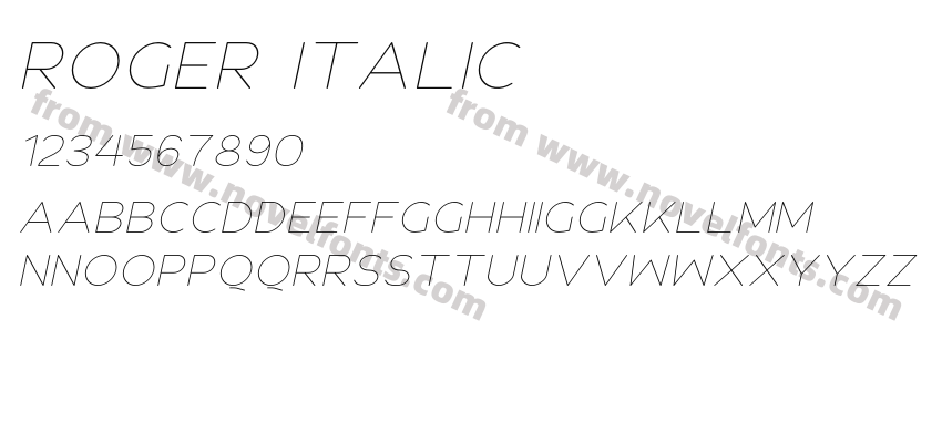 Roger ItalicPreview