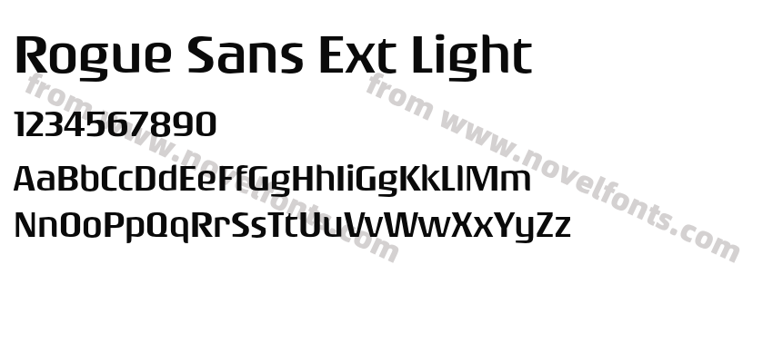 Rogue Sans Ext LightPreview
