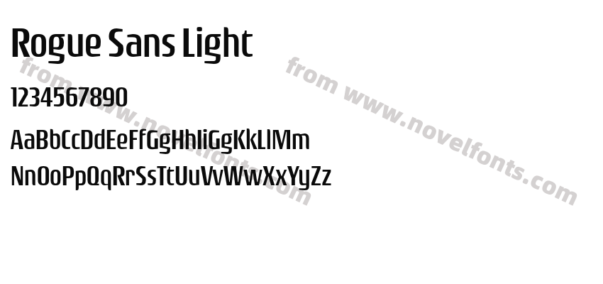 Rogue Sans LightPreview