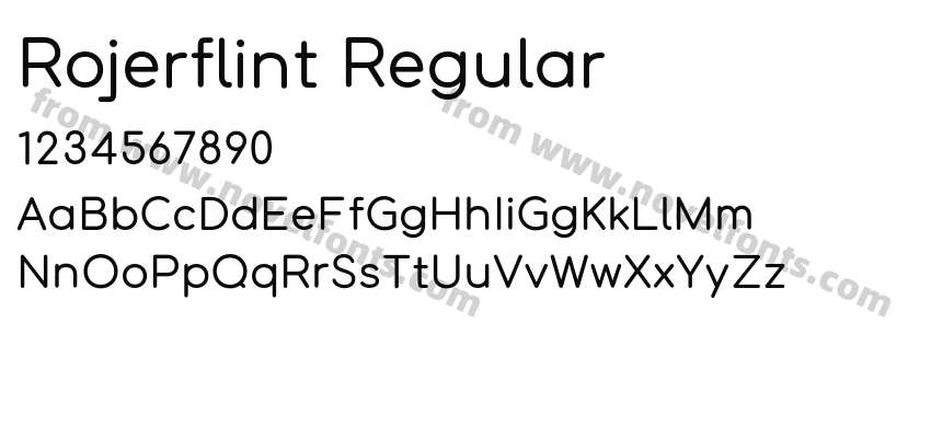 Rojerflint RegularPreview