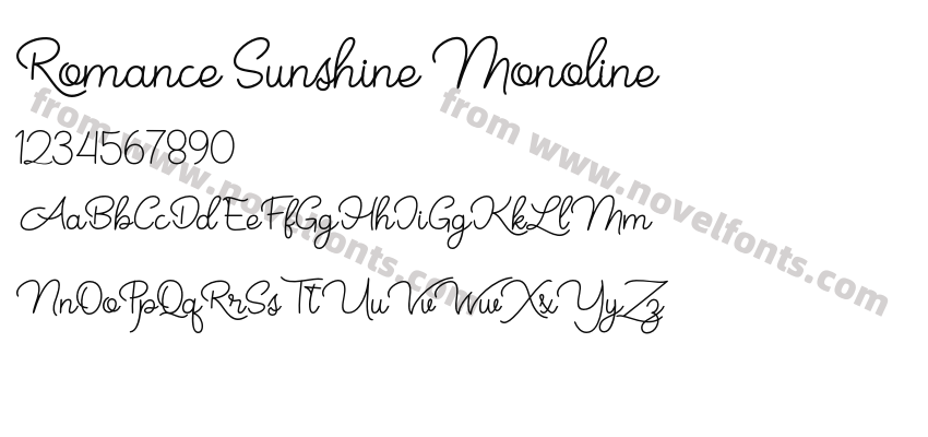 Romance Sunshine MonolinePreview