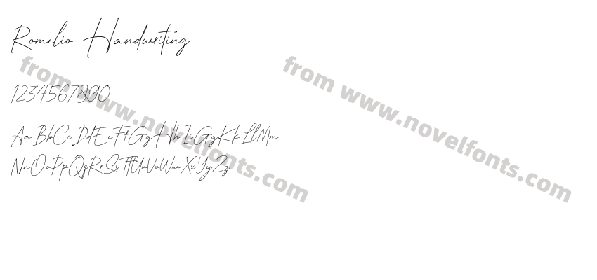 Romelio HandwritingPreview