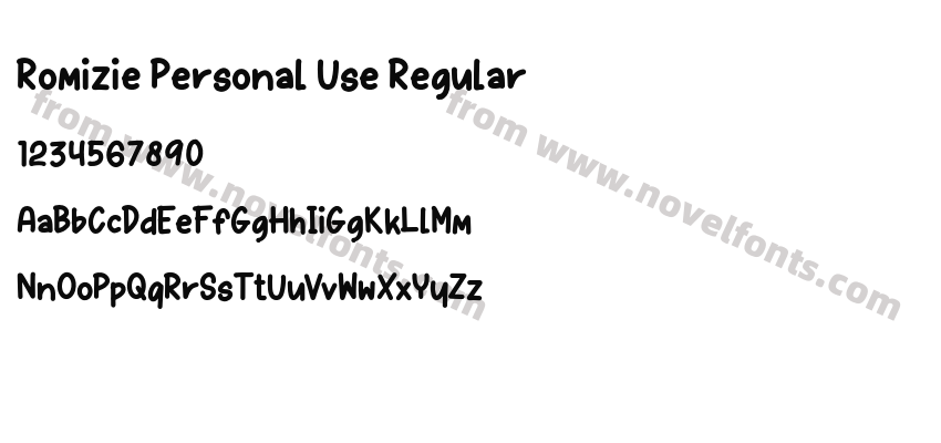 Romizie Personal Use RegularPreview