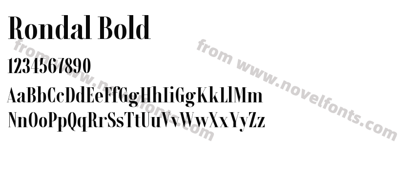Rondal BoldPreview