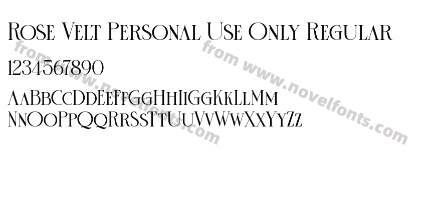 Rose Velt Personal Use Only RegularPreview