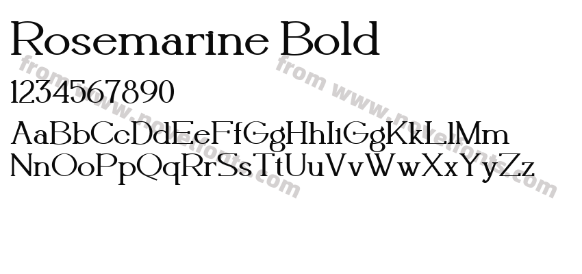 Rosemarine BoldPreview