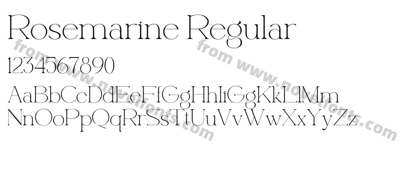 Rosemarine RegularPreview