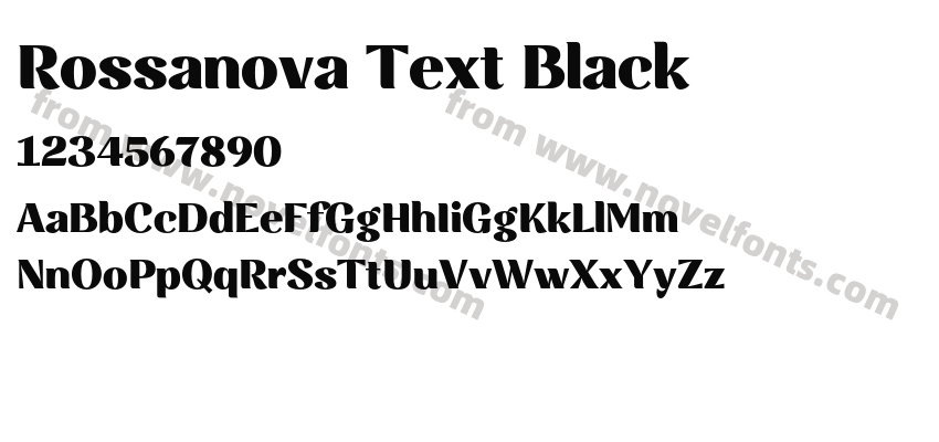 Rossanova Text BlackPreview