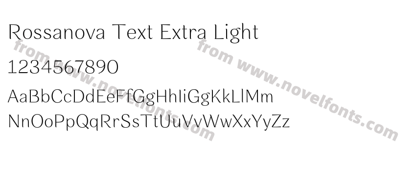 Rossanova Text Extra LightPreview