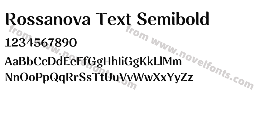 Rossanova Text SemiboldPreview