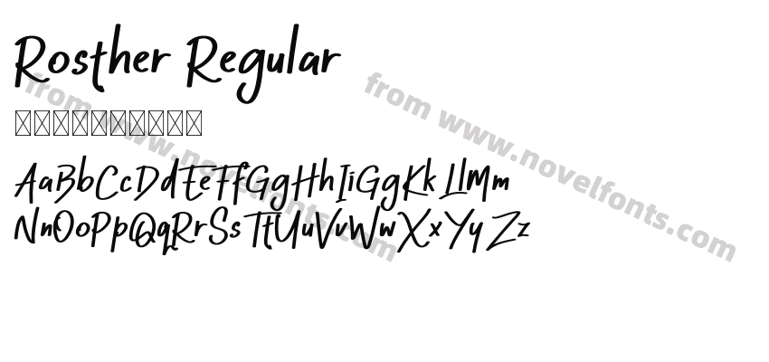 Rosther RegularPreview