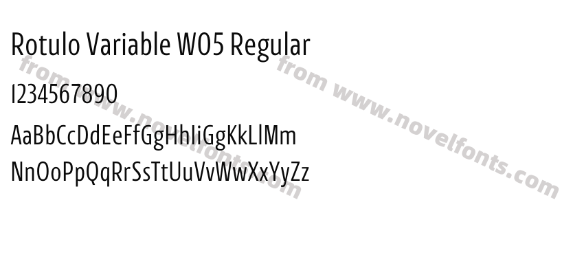 Rotulo Variable W05 RegularPreview