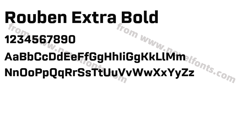 Rouben Extra BoldPreview