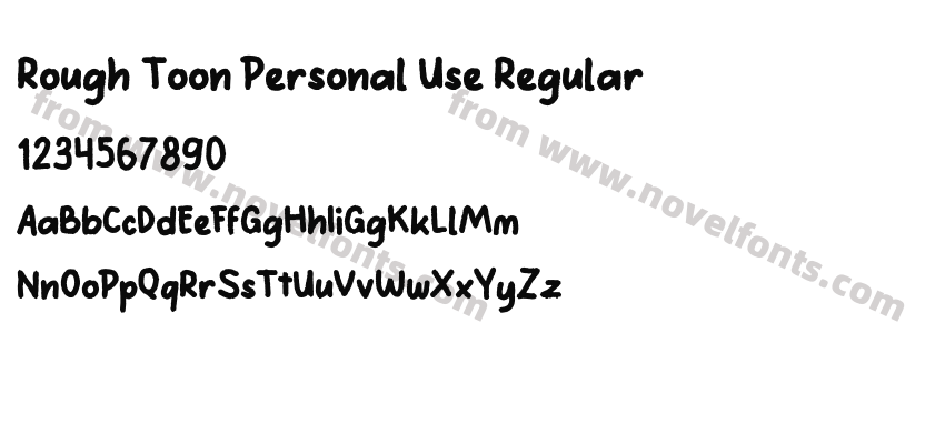 Rough Toon Personal Use RegularPreview