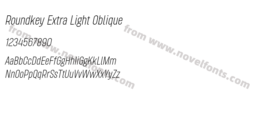 Roundkey Extra Light ObliquePreview
