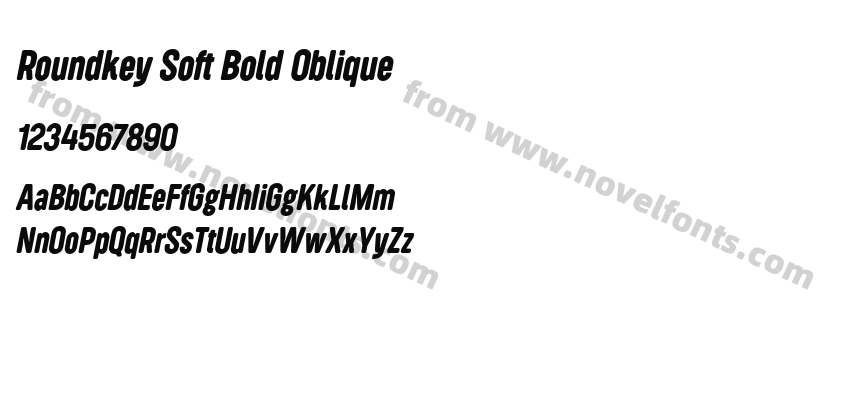 Roundkey Soft Bold ObliquePreview