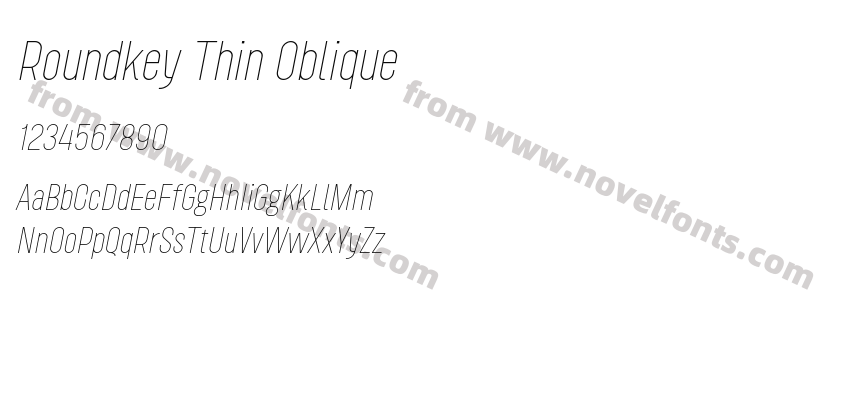 Roundkey Thin ObliquePreview