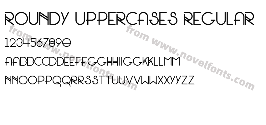 Roundy Uppercases RegularPreview