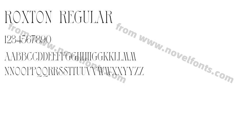 Roxton RegularPreview