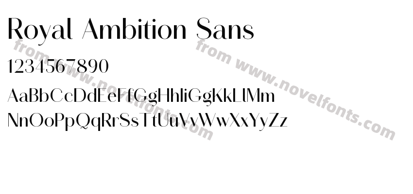 Royal Ambition SansPreview