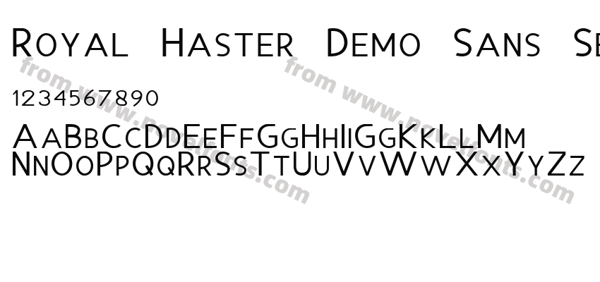 Royal Haster Demo Sans SerifPreview